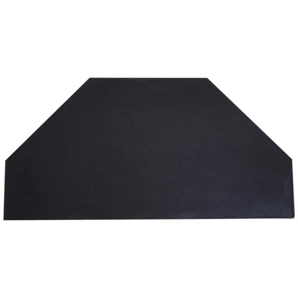 Folded dark poker table top panel