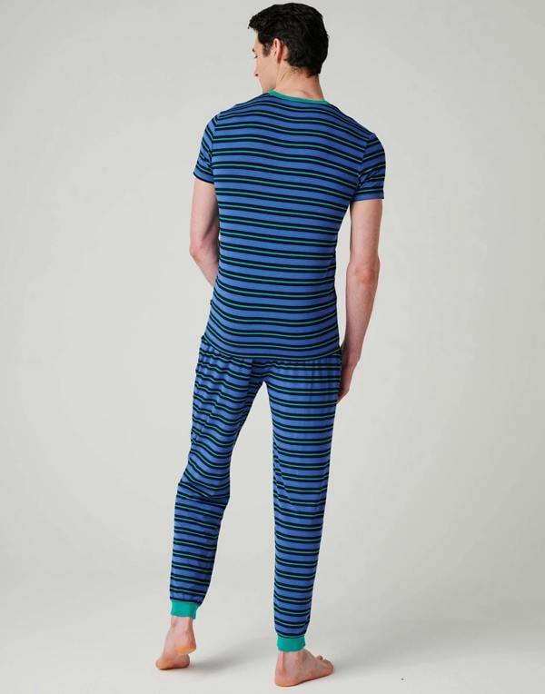 British Boxers Men's Bamboo Pyjama Set - Ultramarine