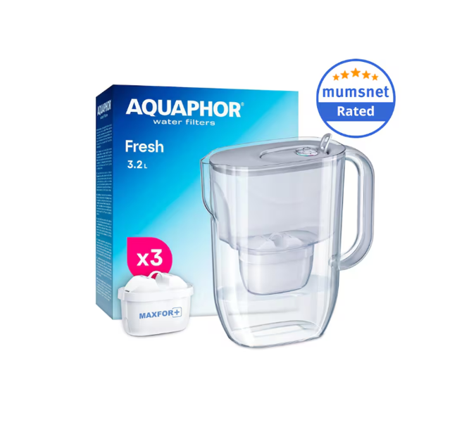 AQUAPHOR 3.2L Fresh Grey with 3 x 200 litre Maxfor+ Filter