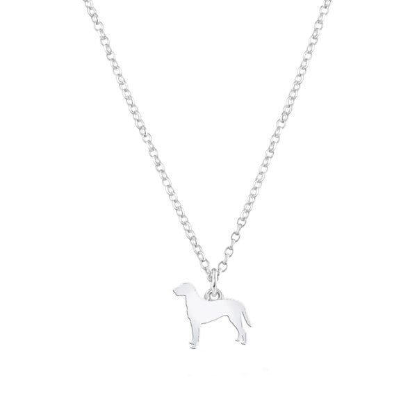 Mylee London Curly-Coated Retriever Silhouette Silver Necklace - Personalised