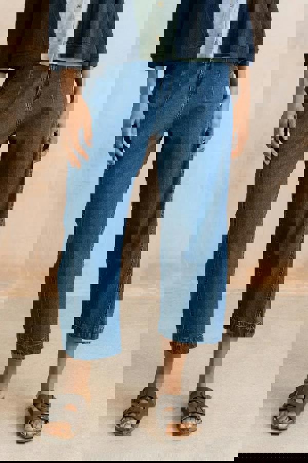 Charlie Barrel Leg Jeans Blue