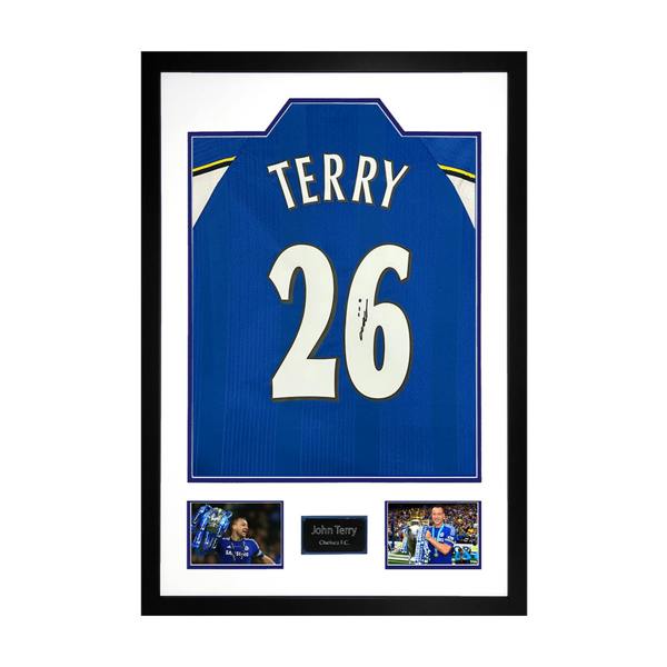 John Terry Signed Chelsea Shirt Premium Frame