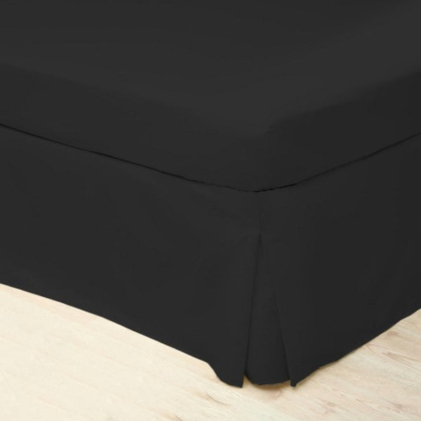 Belledorm Easycare Percale Platform Valance - Black