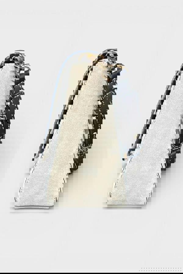 Tory Burch Felix Colour Block Flap Cream Shoulder Bag New Moon Beige