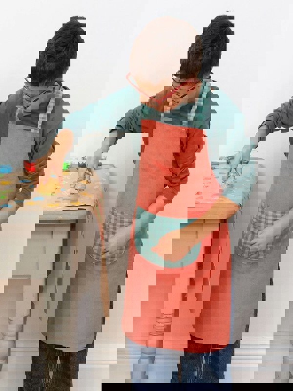 Kite Boys Organic Check Apron