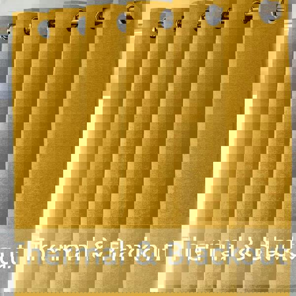 Luxury Living Chenille Blackout Ring Top Eyelet Curtains