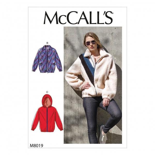 McCalls 8019 Paper Sewing Pattern – Women's Jacket, Easy