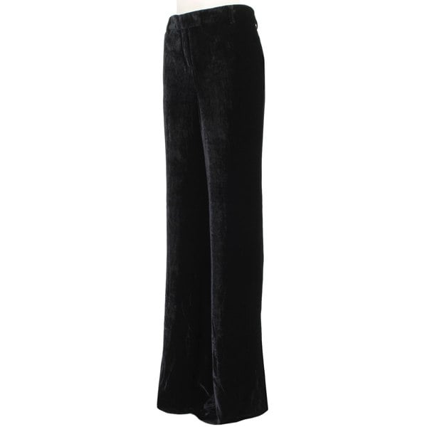 Emilio Pucci Black Velvet Trousers wide leg