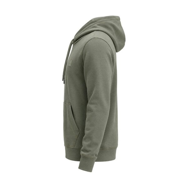 BOSS Wetalk Logo Patch Hoodie Open Grey