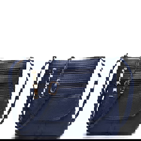 Kitise Small Slim Crossbody Messenger Bag Multilayer Zip Purse