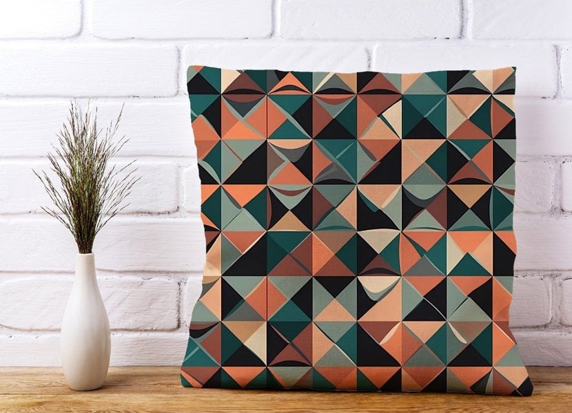 Warren Reed Geometric Print Pattern Cushions