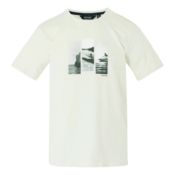 Regatta Mens Cline IX Photograph T-Shirt - Stone White
