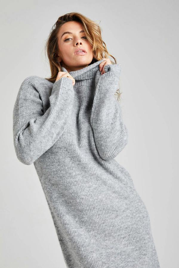 Urban Bliss Grey Roll Neck Dress