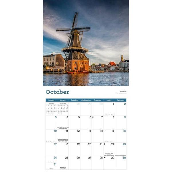 Europe The Netherlands Calendar 2027, Wall Calendars, Month To View, Travel, Gift