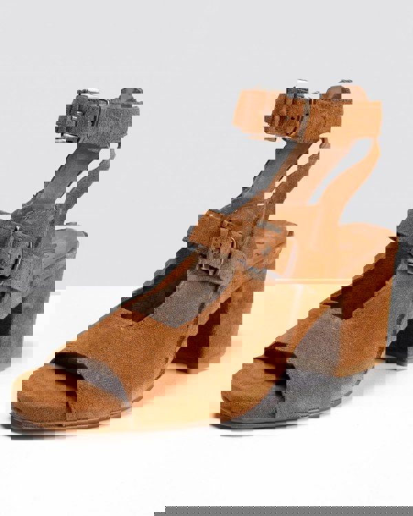 HUDSON LONDON Rona Suede Womens Heels - Tan