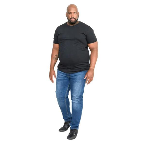 Duke Mens Smartly Combed Cotton Kingsize T-Shirt (Pack of 5) - Black - 