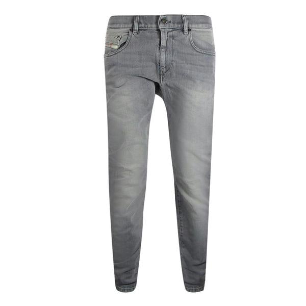 Diesel Mens 2019 D-Strukt-R Cotton Denim Jeans - Grey Wash - 