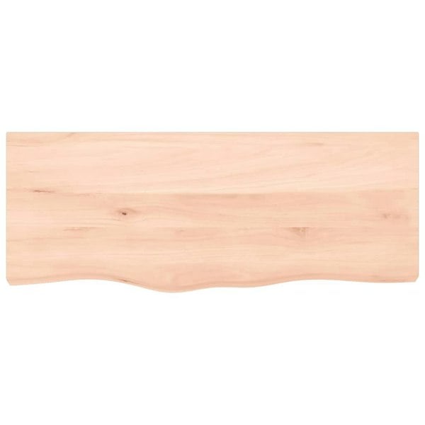 Berkfield Bathroom Countertop 100x40x4 cm Untreated Solid Wood