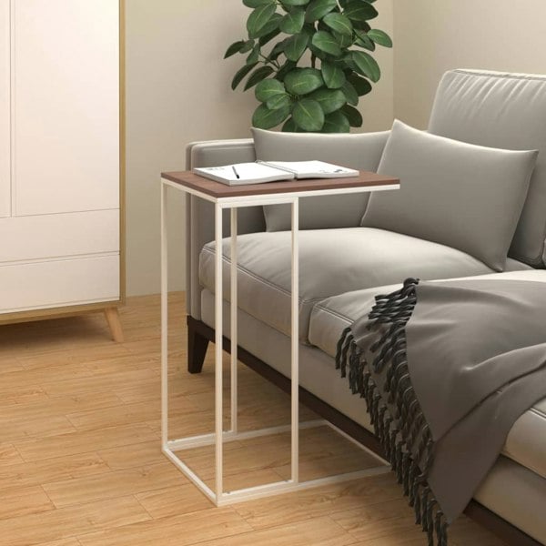 Berkfield Side Table White 40x30x59 cm Engineered Wood
