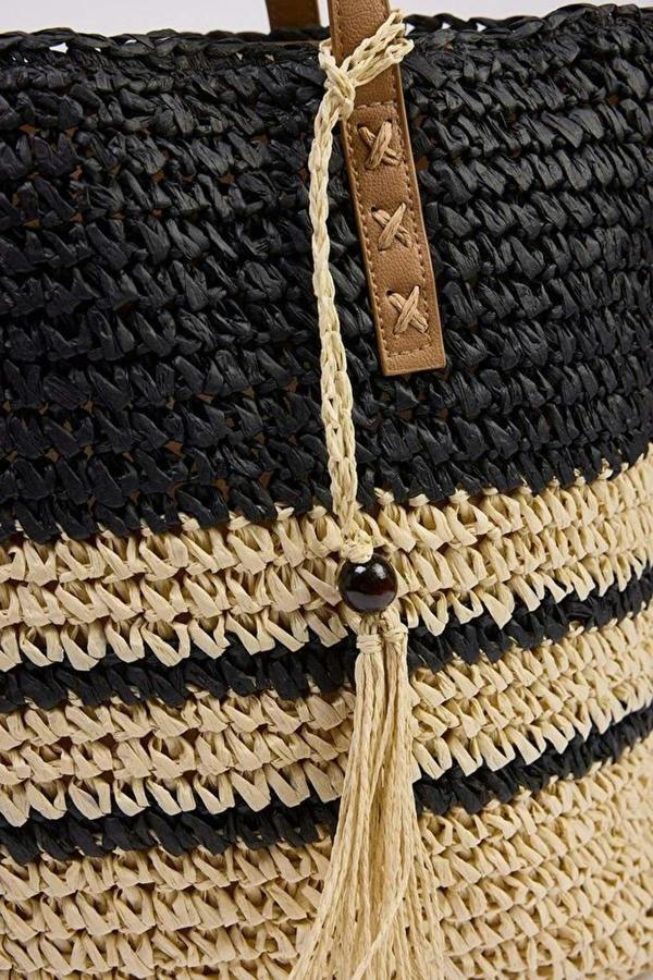 WOVCOR Large Woven Straw Shoulder Bag for Women