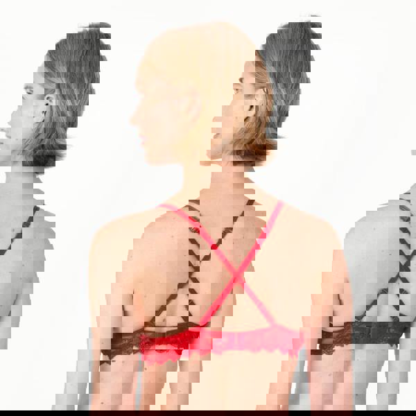 After Eden Anna Lace Single Boost Underwired Gel Bra Red