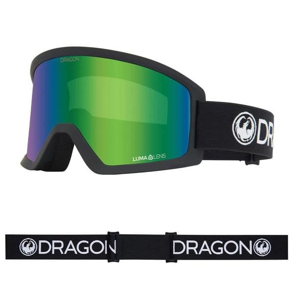 Dragon DX3 L OTG - Black with Lumalens Green Ionized Lens