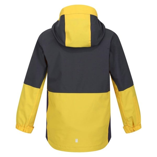 Regatta Childrens/Kids Hydrate VIII 3 In 1 Waterproof Jacket - California Yellow/Seal Grey