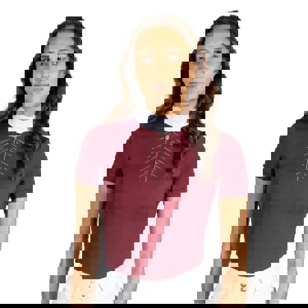 Coldstream Womens/Ladies Harthill Diamante Show Shirt - Windsor Wine - 