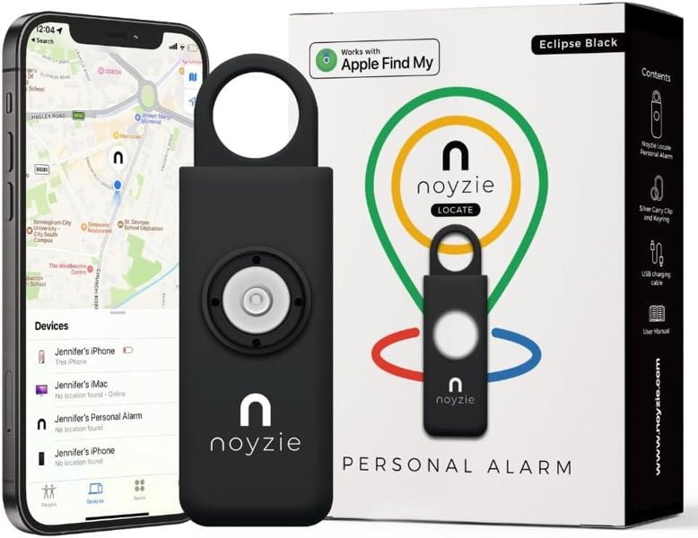 Noyzie LOCATE Rechargeable 130db GPS Tracker Personal Safety Alarm Siren