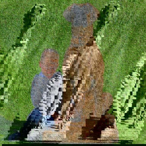 Giant life-size Hunting Dog Great Dane Statue