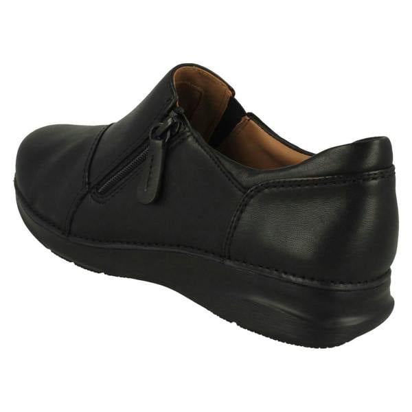 Clarks Ladies Clarks Unstructured Wedge Sole Shoes Appley Zip