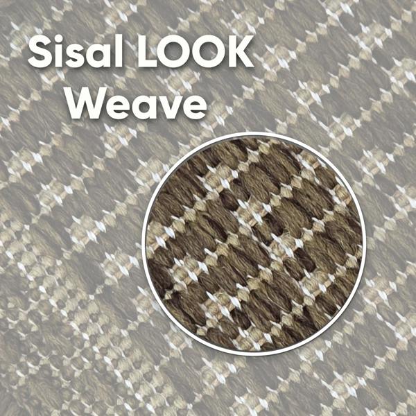 Non-Slip Beige Brown Rug Flat Weave Border Design Kitchen Dining Room Living Room Area Mat