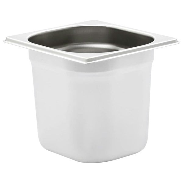 Berkfield Gastronorm Containers 8 pcs GN 1/6 150 mm Stainless Steel