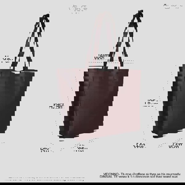 Assots London 'ABINGDON' Burgundy Real Leather Unlined Designer Tote Bag