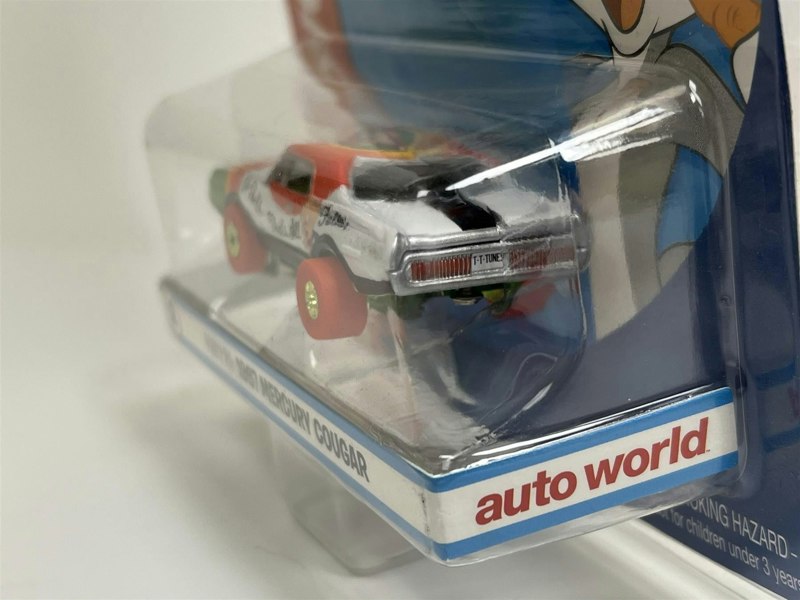 Auto World Slot Cars Porky Pig 1967 Mercury Cougar Thunderjet Ultra G HO Scale Slot Car SC363-2