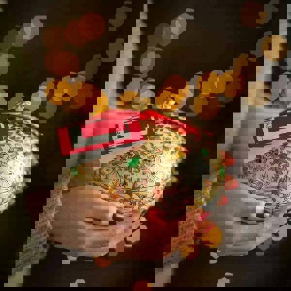 Large Handmade Bonbonnière with Assorted Chocolate Coated Almonds, Palm Oil Free, 260g