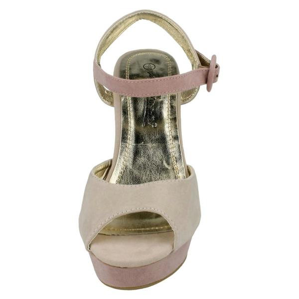 Anne Michelle Ladies Anne Michelle Peep Toe Platform Heels
