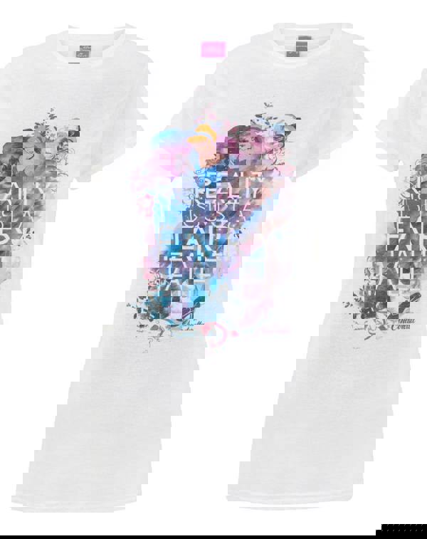 Disney Womens White Cinderella Short Sleeved T-Shirt