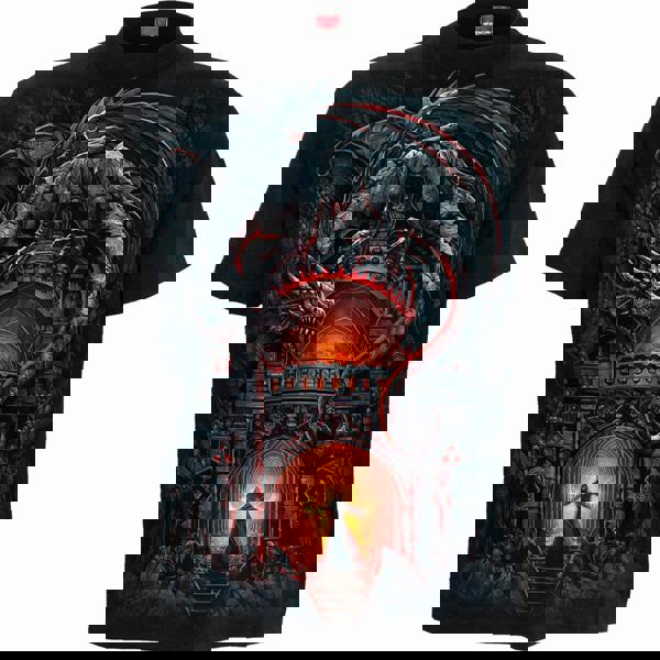 DRAGON'S LAIR - T-Shirt Black - Spiral USA