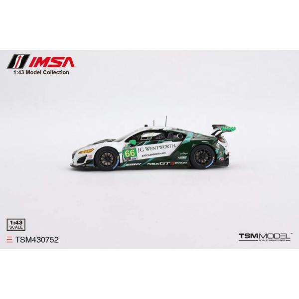 MCSlots Acura NSX GT3 EVO22 #66 Gradient Racing IMSA 2023 Daytona 24Hrs 1:43 Scale TSM430752