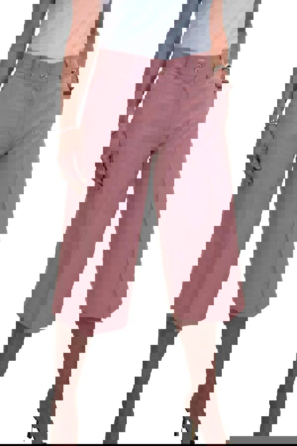 Paulo Due Women's Smart Cropped Leg Culotte Trouser