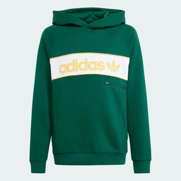 Adidas Originals NY Fleece Hoodie Youth Overhead Green Hoodie