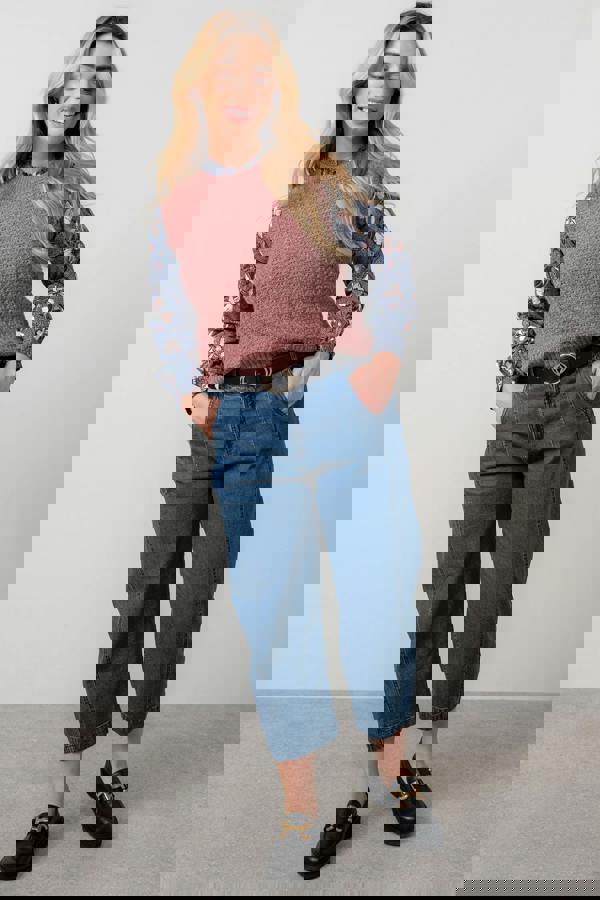 Lily & Me Eva Cotton Knit Tank Top Antique Rose