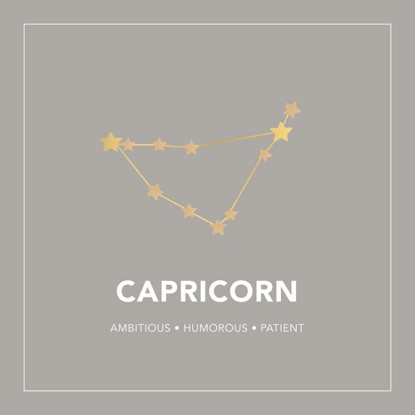 Gold Trip Capricorn Zodiac Constellation Bracelet