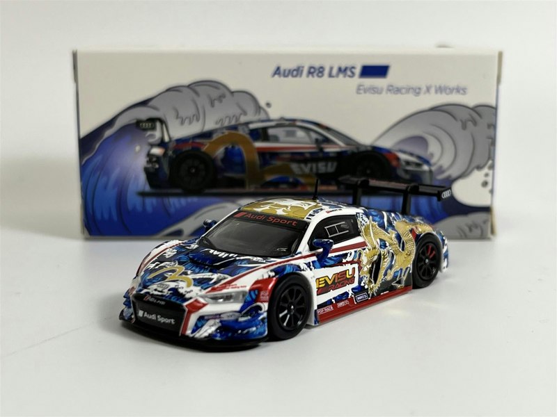 Pop Race Audi R8 LMS Evisu Racing x Works Macau GP 2020 Marchy Lee 1:64 Pop Race PR64R8LMSEVISU