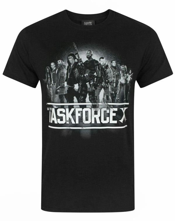DC Comics Mens Black Task Force X Short Sleeved T-Shirt