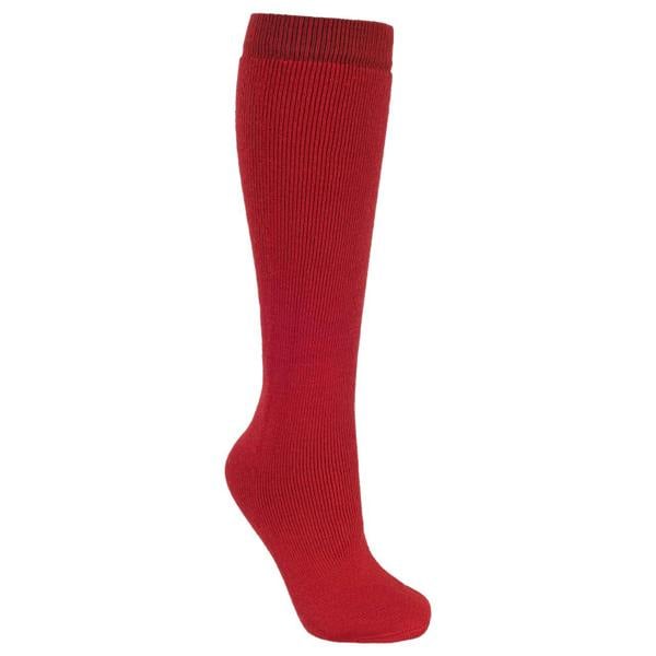 Trespass Adults Unisex Tubular Luxury Wool Blend Ski Tube Socks - Red - 
