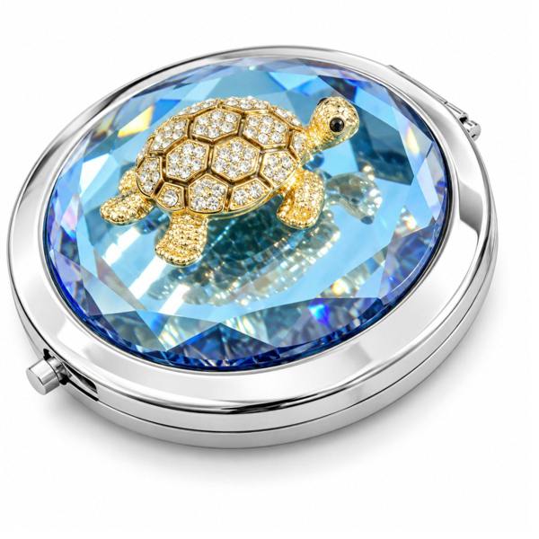 Love EMVY Sparkly Turtle Compact Mirror - Blue