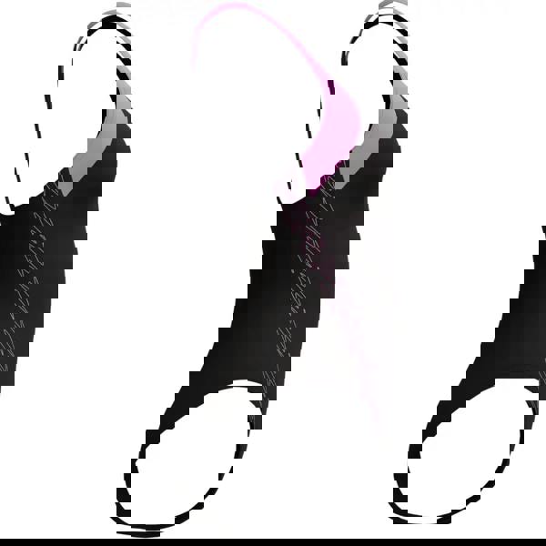 Speedo HyberBoom Splice Racerback swimsuit in black and purple