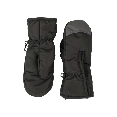 Mountain Warehouse Childrens Ski Mittens - Black - Black - 100% Polyester